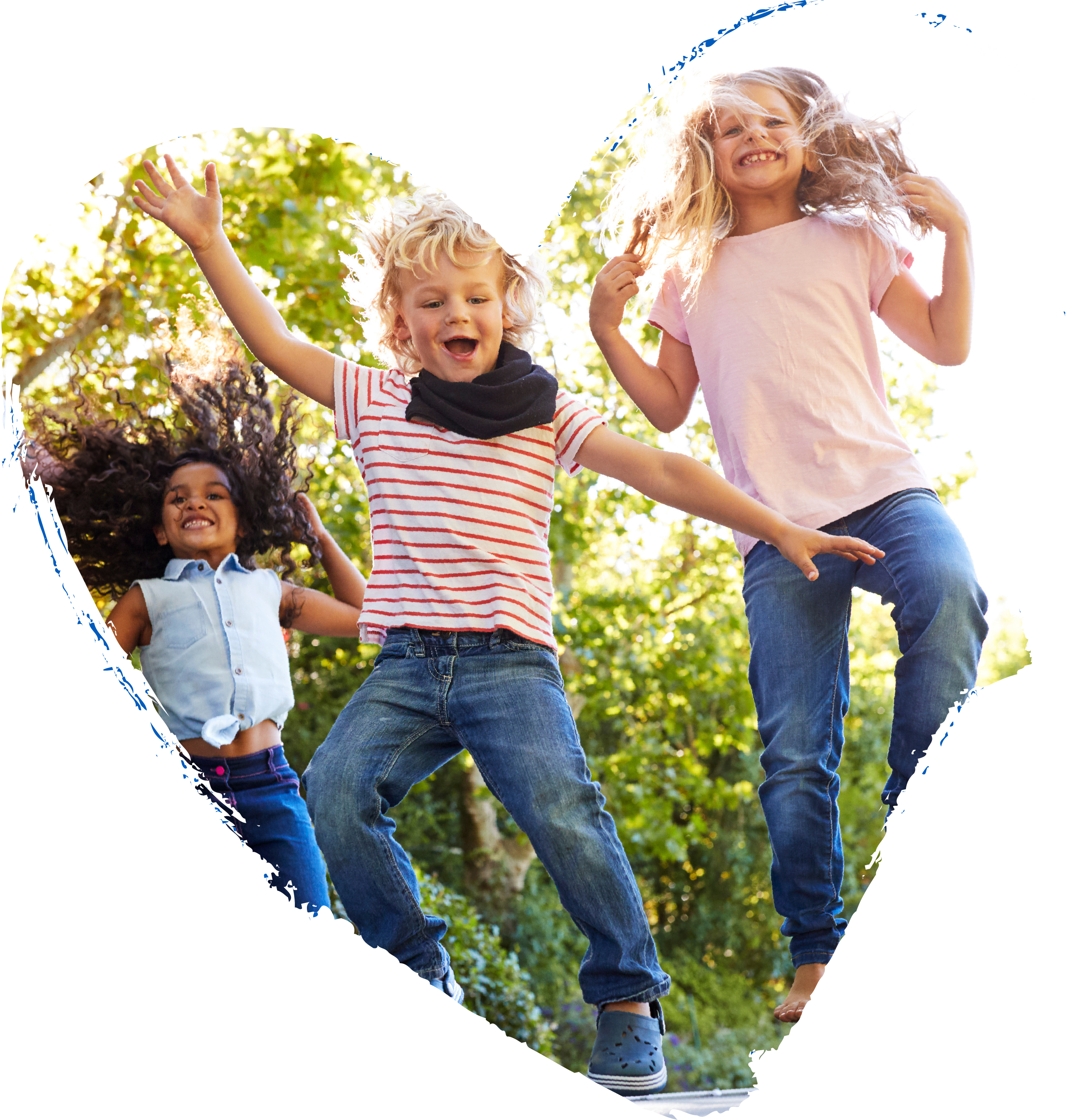 children jumping