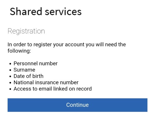A visual indication of the registration step