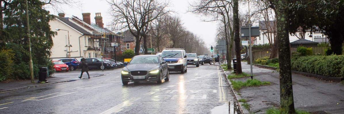 cars on road