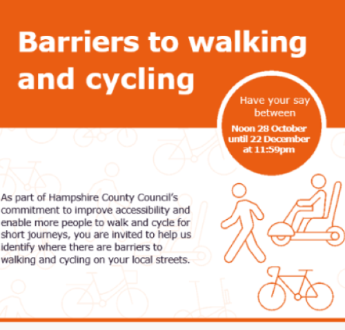 Barriers to walking and cycling poster