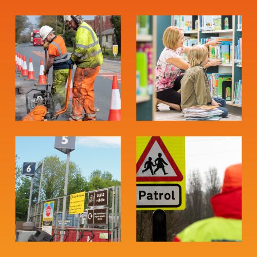 Road workers, libraries, waste and recycling centres, school crossing patrols