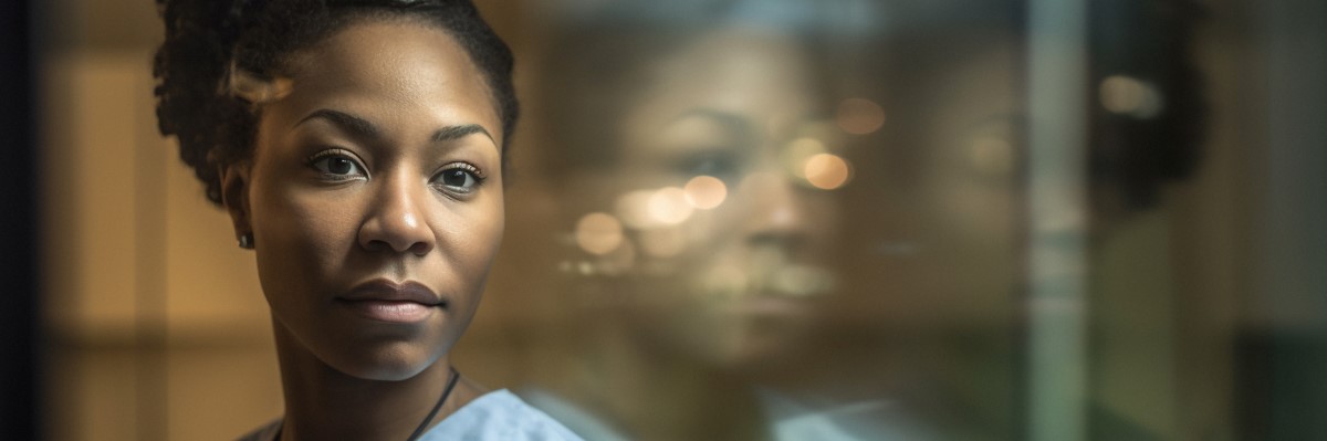 Female black healthcare professional