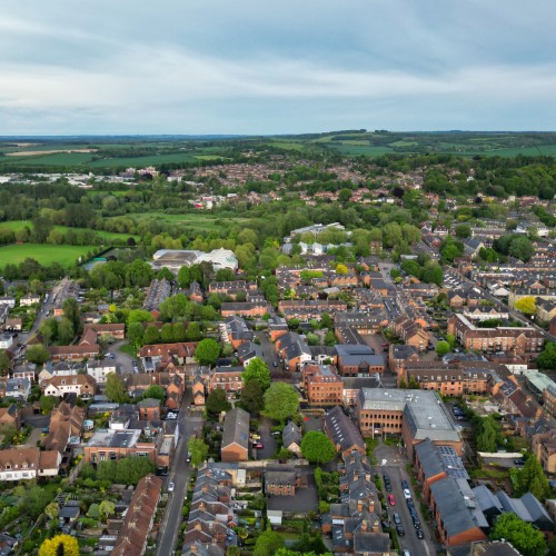 View over a city
