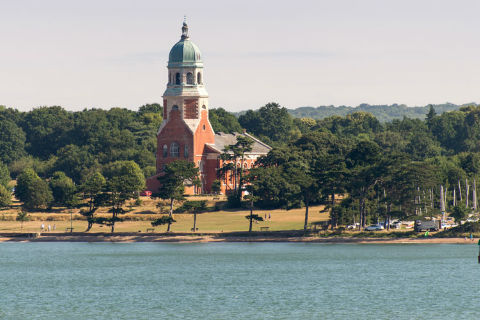 lake and view of Royal Victoria Country Park