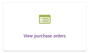 The 'View purchase orders' tile in the Supplier Self-Service system