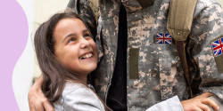 Girl with solider