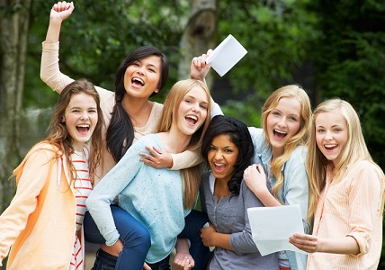 GSCE students, girls