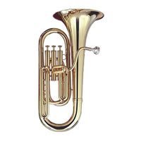 Baritone white background