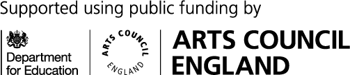 Department for Education and Arts Council England logos