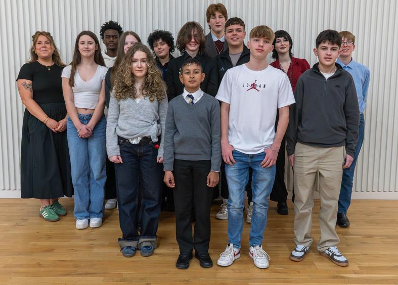 Photo of the Hampshire Youth Parliament members 2026