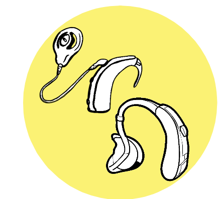 Hearing impairment equipment icon