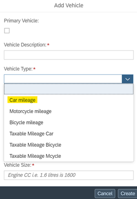 car mileage screenshot