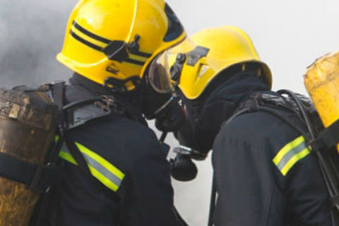 Firefighters in uniform