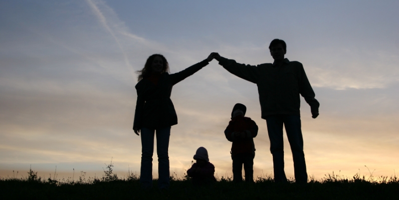 Family spending time outdoors