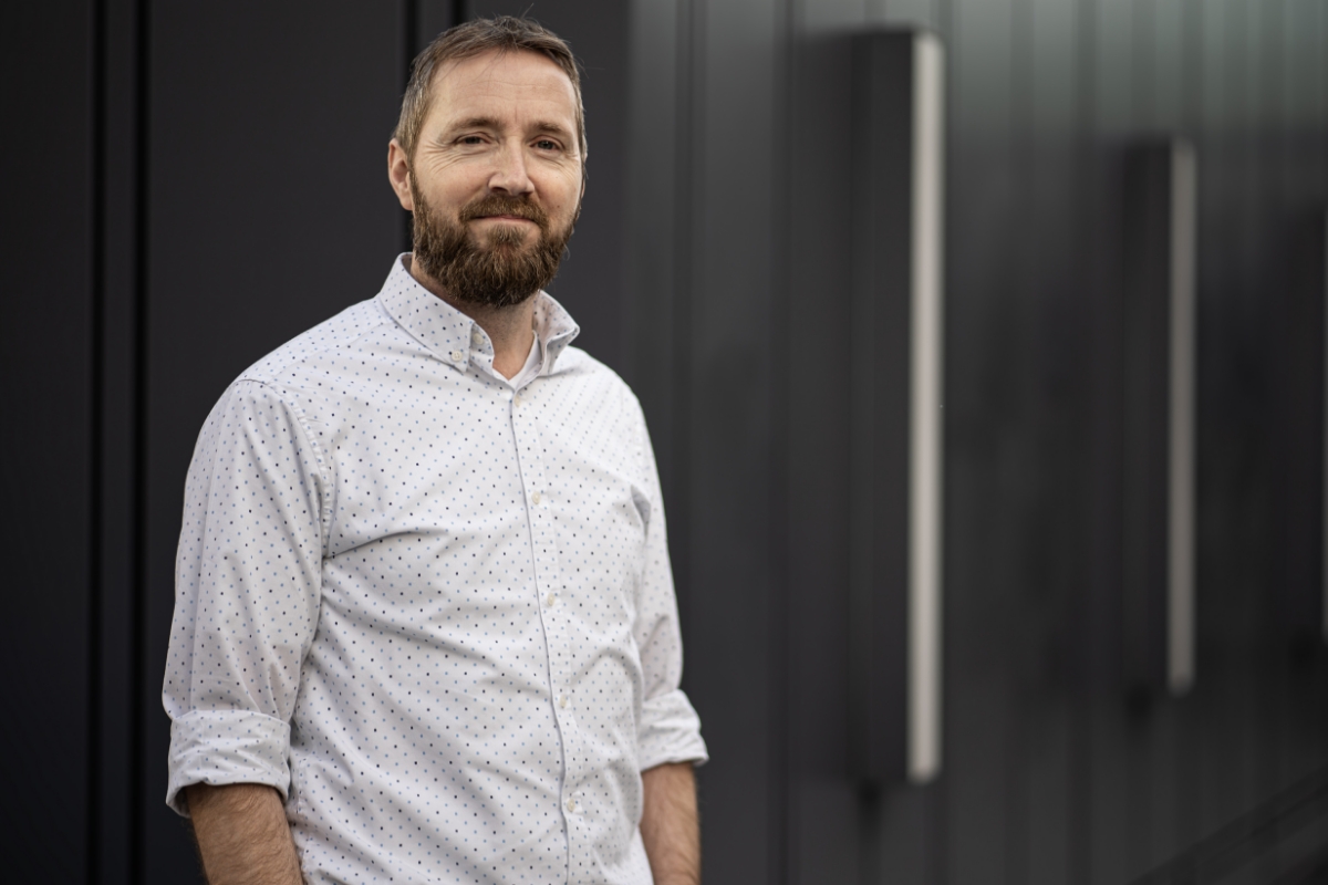 Man standing in office