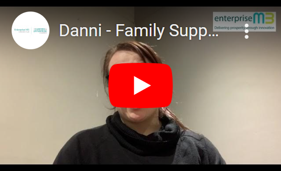 Image of a video thumbnail, linking to a YouTube video of Danni Health - Family Support Coordinator