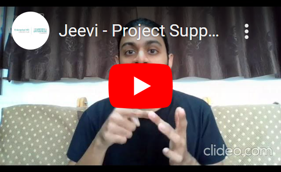 Image of a video thumbnail, linking to a YouTube video of Jeevi – ICT - Project Support