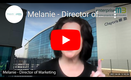 Image of a video thumbnail, linking to a YouTube video of Melanie - Marketing – Director