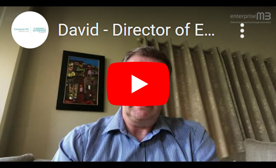 Image of a video thumbnail, linking to a YouTube video of David – Science - Director of Engineering