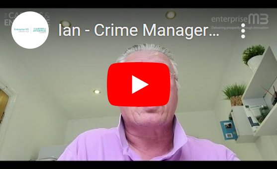 Image of a video thumbnail, linking to a YouTube video of Ian - Security - Crime Manager