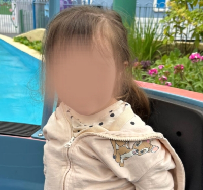 Child enjoying the sun
