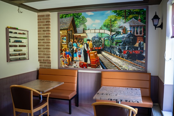 Malmesbury Lawn railway cafe