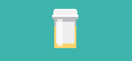 medical test bottle icon