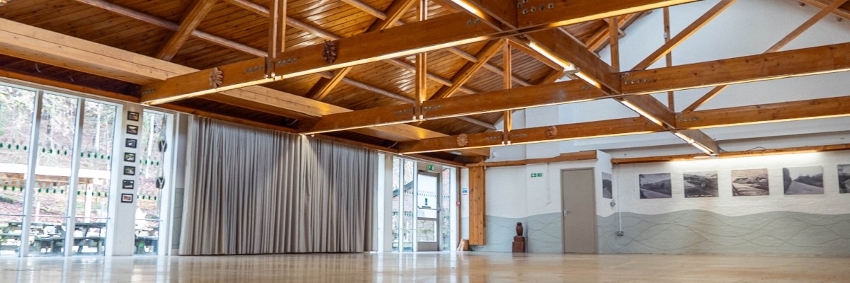 Interior view of the bright, airy Casson Suite