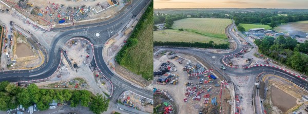 Current construction of A334 and A3051