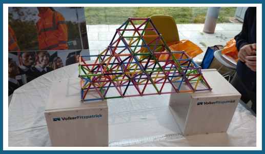 An activity with students using  small magnetic poles to build a mini structure
