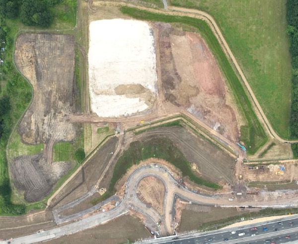 Fareham Common aerial view progress update