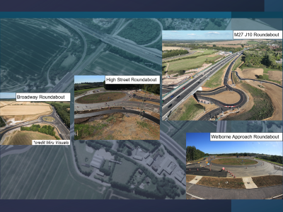 Progress of the four roundabouts and underpass – September 2026.