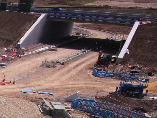 Underpass progress image June 2026