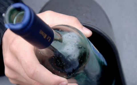 glass bottle