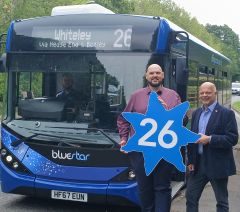 Bluestar bus route 26 with organisation representatives