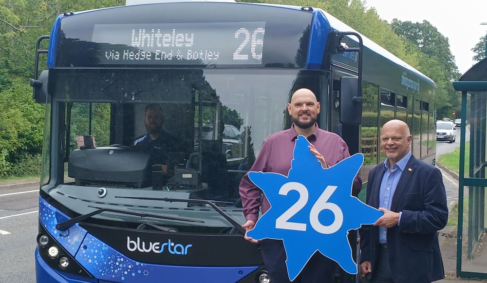 Bluestar bus route 26 with organisation representatives