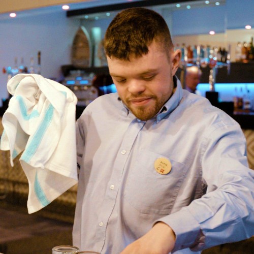 Alfie Cole at work at the Novotel in Southampton