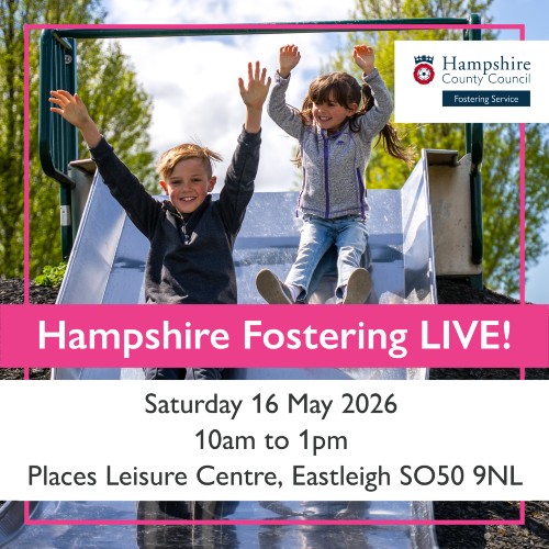 graphic promoting fostering live