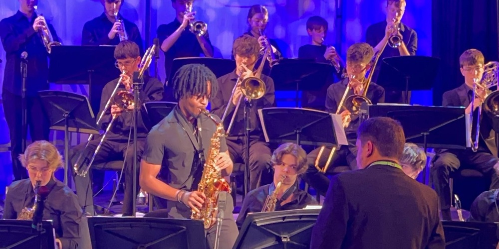 youth jazz concert stage shot