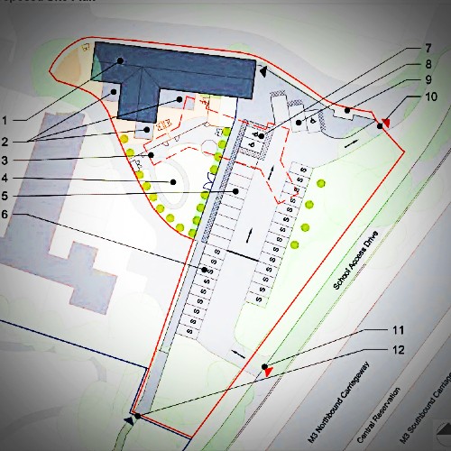 architectural plan of the new layout of Shepherd's Down School