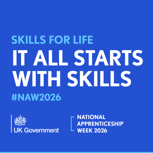 blue tile National Apprenticeship Week Skills For Life
