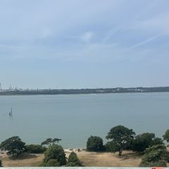 scenic photo of sea coast from Royal Victoria Country Park chapel