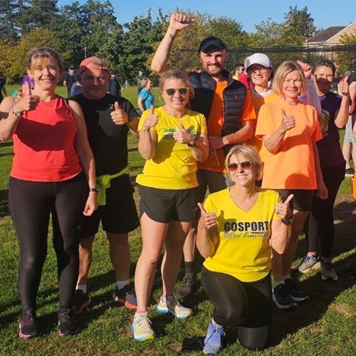 Runners before a parkrun event