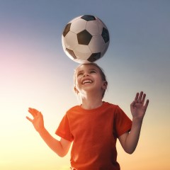 Girl with football
