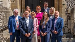 Left to right: Cllr Stephen Reid, Cllr Nick Adams-King, Cllr Roz Chadd, Cllr Juliet Henderson, Cllr Zoe Huggins, Cllr Kirsty North, Cllr Andy Tree (back row), Cllr Joanne Burton and Cllr Steve Forster.
