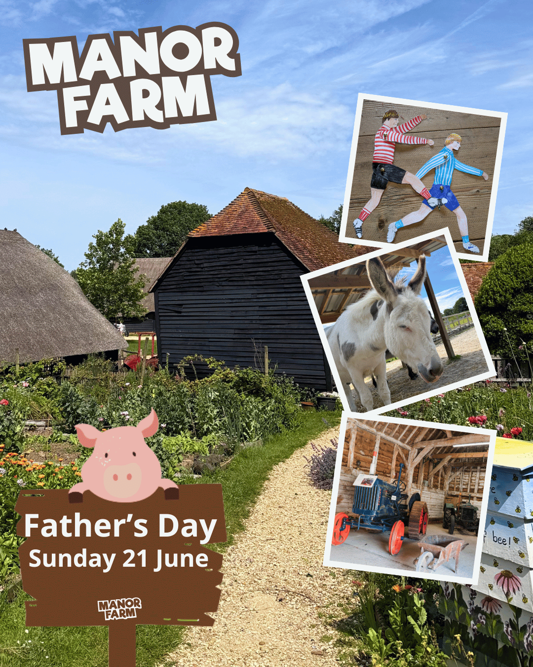Manor Farm Father's Day Poster