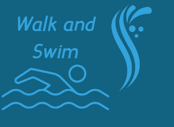 walk and swim in open water