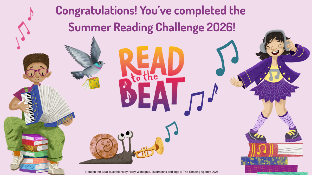 Congratulations! You have completed the Summer Reading Challenge 2026!
