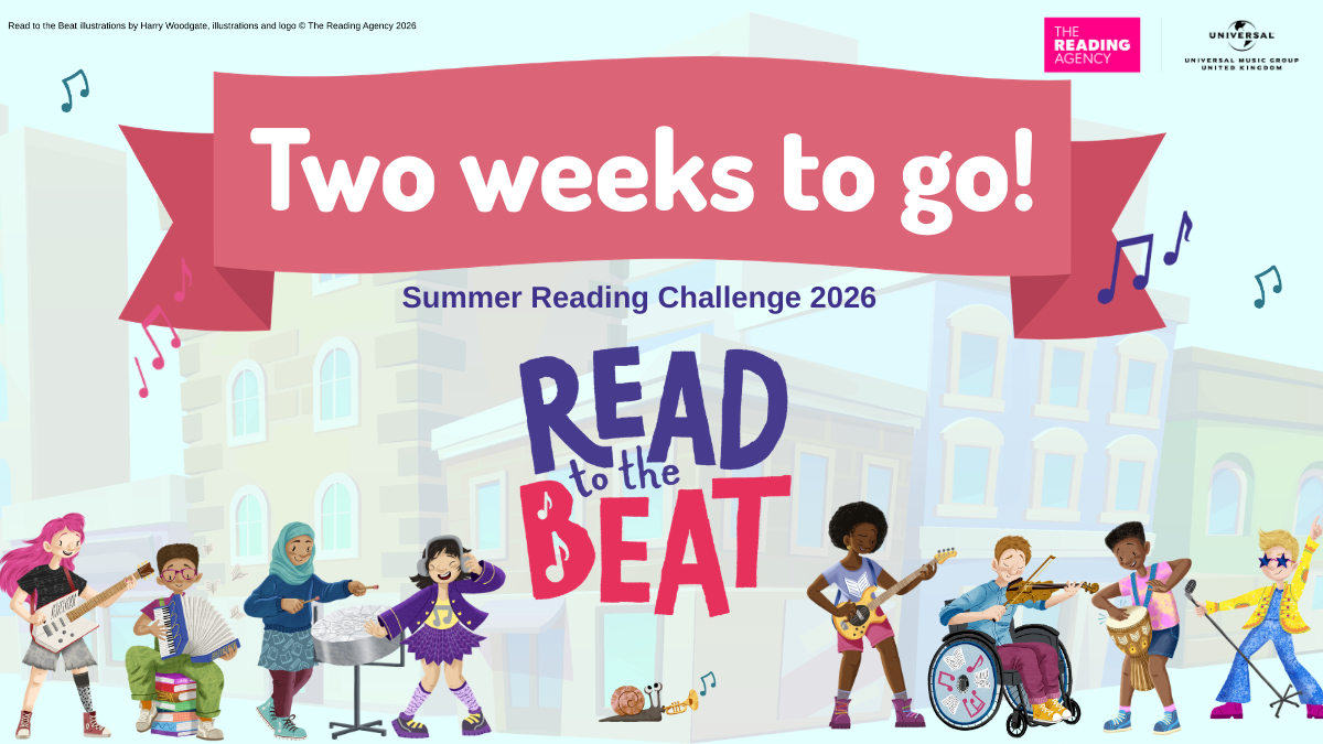 Two weeks to go! Read to the beat Summer Reading Challenge 2026