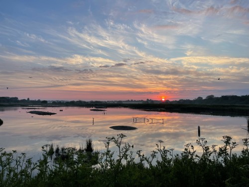 Sunrise over Titchfield Haven